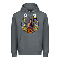 Rock Halloween Horseshoe Premium Hoodie - CowhideDigitalArt