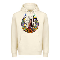 Sandshell Halloween Horseshoe Premium Hoodie - CowhideDigitalArt