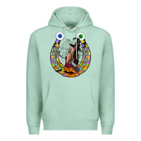Seafoam Halloween Horseshoe Premium Hoodie - CowhideDigitalArt