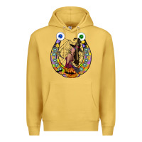 Antique Gold Halloween Horseshoe Premium Hoodie - CowhideDigitalArt