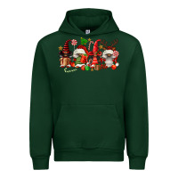Forest Green christmas afro gnomies Urban Hoodie - FaDigitalArtStudio