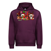 Mauve Wine christmas afro gnomies Urban Hoodie - FaDigitalArtStudio