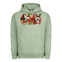 Pigment Oil Green christmas afro gnomies Urban Hoodie - FaDigitalArtStudio
