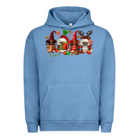 Pigment Pebble Blue christmas afro gnomies Urban Hoodie - FaDigitalArtStudio
