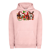 Pigment Salmon christmas afro gnomies Urban Hoodie - FaDigitalArtStudio