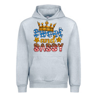 Heather Grey usa sweet and sassy Urban Hoodie - HRA Design Shop