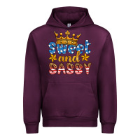 Mauve Wine usa sweet and sassy Urban Hoodie - HRA Design Shop