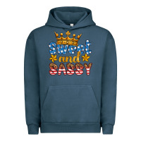 Pigment Midnight Navy usa sweet and sassy Urban Hoodie - HRA Design Shop