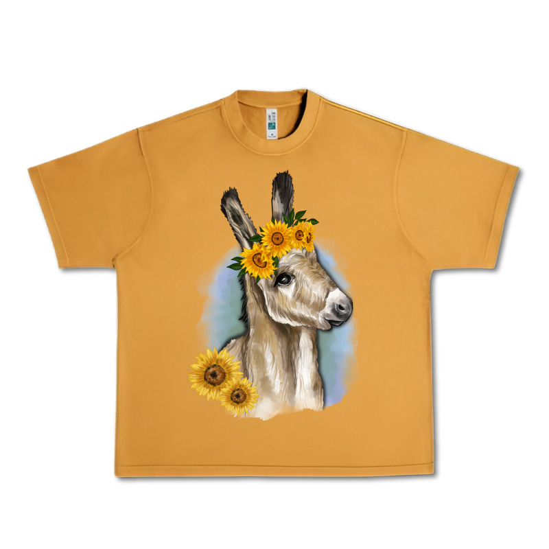 Sunflower Baby Donkey Urban Heavy Tee by RanaPortraitStore | Teevron