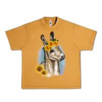 Peanut Butter Sunflower Baby Donkey Urban Heavy Tee - RanaPortraitStore