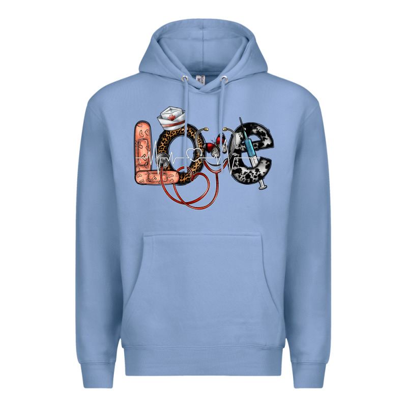 Love Nurse Premium Hoodie by SublimationCraftShop | Teevron