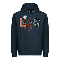 Navy love nurse Premium Hoodie - SublimationCraftShop