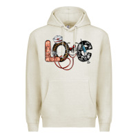 Oatmeal Heather love nurse Premium Hoodie - SublimationCraftShop