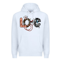 White love nurse Premium Hoodie - SublimationCraftShop