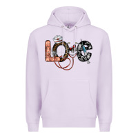 Lilac love nurse Premium Hoodie - SublimationCraftShop