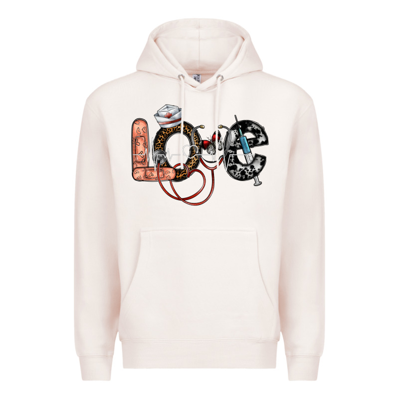 Love Nurse Premium Hoodie by SublimationCraftShop | Teevron
