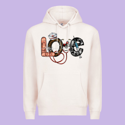 Love Nurse Premium Hoodie Designed By Sublimationcraftshop