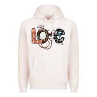Pale Pink love nurse Premium Hoodie - SublimationCraftShop