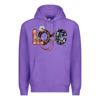 Purple love nurse Premium Hoodie - SublimationCraftShop