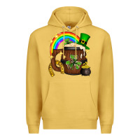 Antique Gold st. patricks day barrel beer Premium Hoodie - Neo Western