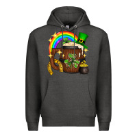 Charcoal Heather st. patricks day barrel beer Premium Hoodie - Neo Western