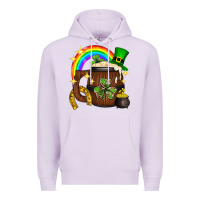 Lilac st. patricks day barrel beer Premium Hoodie - Neo Western