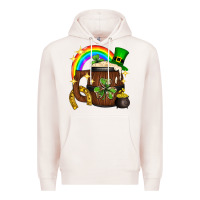 Pale Pink st. patricks day barrel beer Premium Hoodie - Neo Western