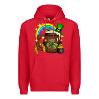 Red st. patricks day barrel beer Premium Hoodie - Neo Western