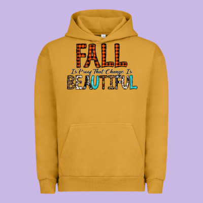 Fall Is Proof That Change Is Beautiful Urban Hoodie Designed By Cowhidedigitalart