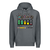 Rock battery life of a teacher monday friday Premium Hoodie - CowhideDigitalArt