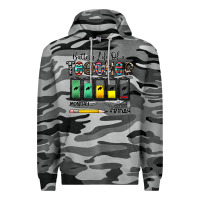 Slate Camo battery life of a teacher monday friday Premium Hoodie - CowhideDigitalArt