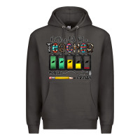 Smoke battery life of a teacher monday friday Premium Hoodie - CowhideDigitalArt