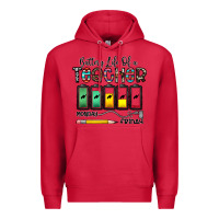 Cardinal battery life of a teacher monday friday Premium Hoodie - CowhideDigitalArt
