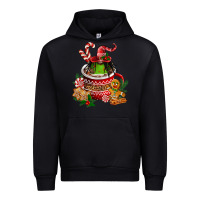 Black christmas coffee afro gnome Urban Hoodie - FaDigitalArtStudio
