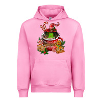 Fuchsia Pink christmas coffee afro gnome Urban Hoodie - FaDigitalArtStudio