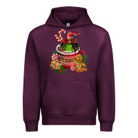 Mauve Wine christmas coffee afro gnome Urban Hoodie - FaDigitalArtStudio