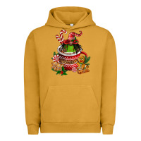 Pigment Peanut Butter christmas coffee afro gnome Urban Hoodie - FaDigitalArtStudio