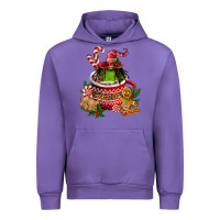 Tulip christmas coffee afro gnome Urban Hoodie - FaDigitalArtStudio
