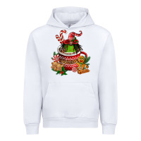 White christmas coffee afro gnome Urban Hoodie - FaDigitalArtStudio