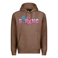 Chestnut strong with cross ribbon Premium Hoodie - HRA Design Shop