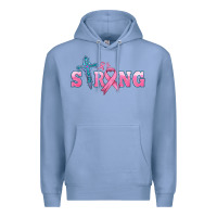 Colony Blue strong with cross ribbon Premium Hoodie - HRA Design Shop