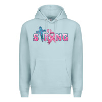 Blue Mist strong with cross ribbon Premium Hoodie - HRA Design Shop