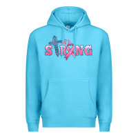 Ocean Blue strong with cross ribbon Premium Hoodie - HRA Design Shop