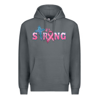 Rock strong with cross ribbon Premium Hoodie - HRA Design Shop