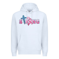 White strong with cross ribbon Premium Hoodie - HRA Design Shop