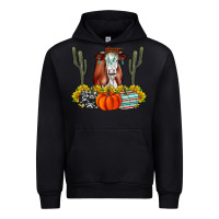 Black Fall Cow Urban Hoodie - CowhideDigitalArt