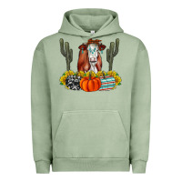 Pigment Oil Green Fall Cow Urban Hoodie - CowhideDigitalArt