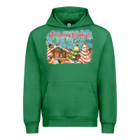 Emerald christmas break and tree cakes Urban Hoodie - FaDigitalArtStudio