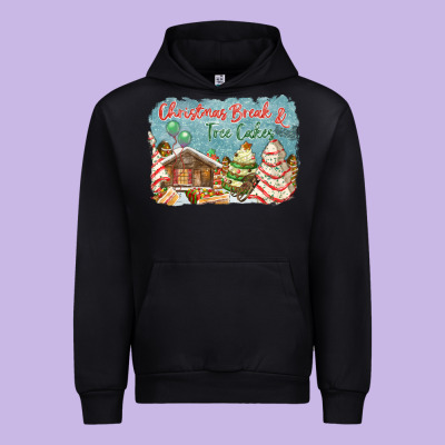 Christmas Break And Tree Cakes Urban Hoodie Designed By Fadigitalartstudio