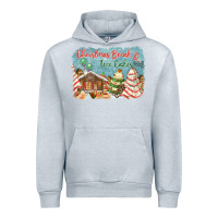 Heather Grey christmas break and tree cakes Urban Hoodie - FaDigitalArtStudio